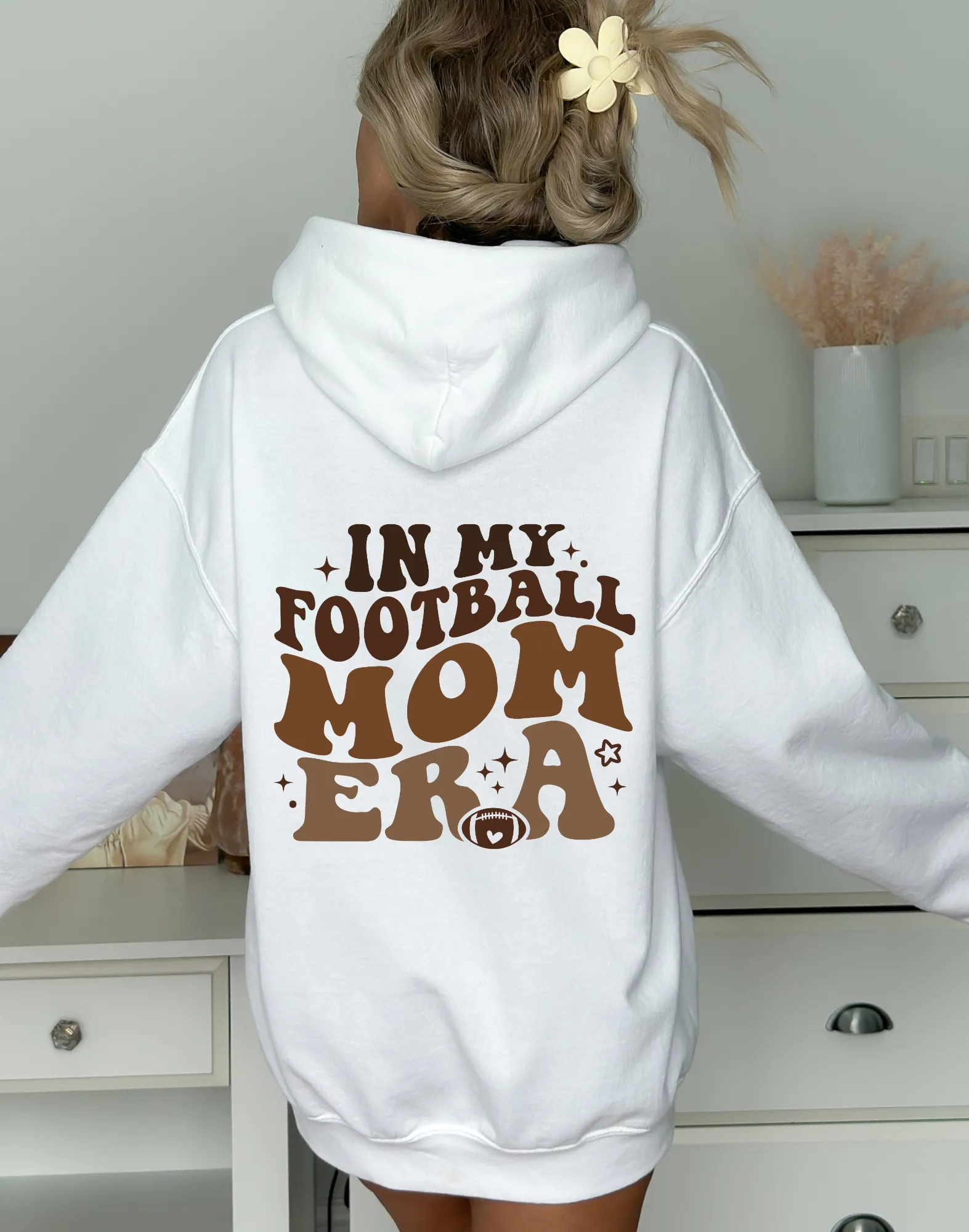 In My Football Mom Era Hoodie Sweatshirt