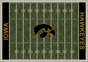 Iowa Hawkeyes Milliken Football Home Field Novelty Area Rug