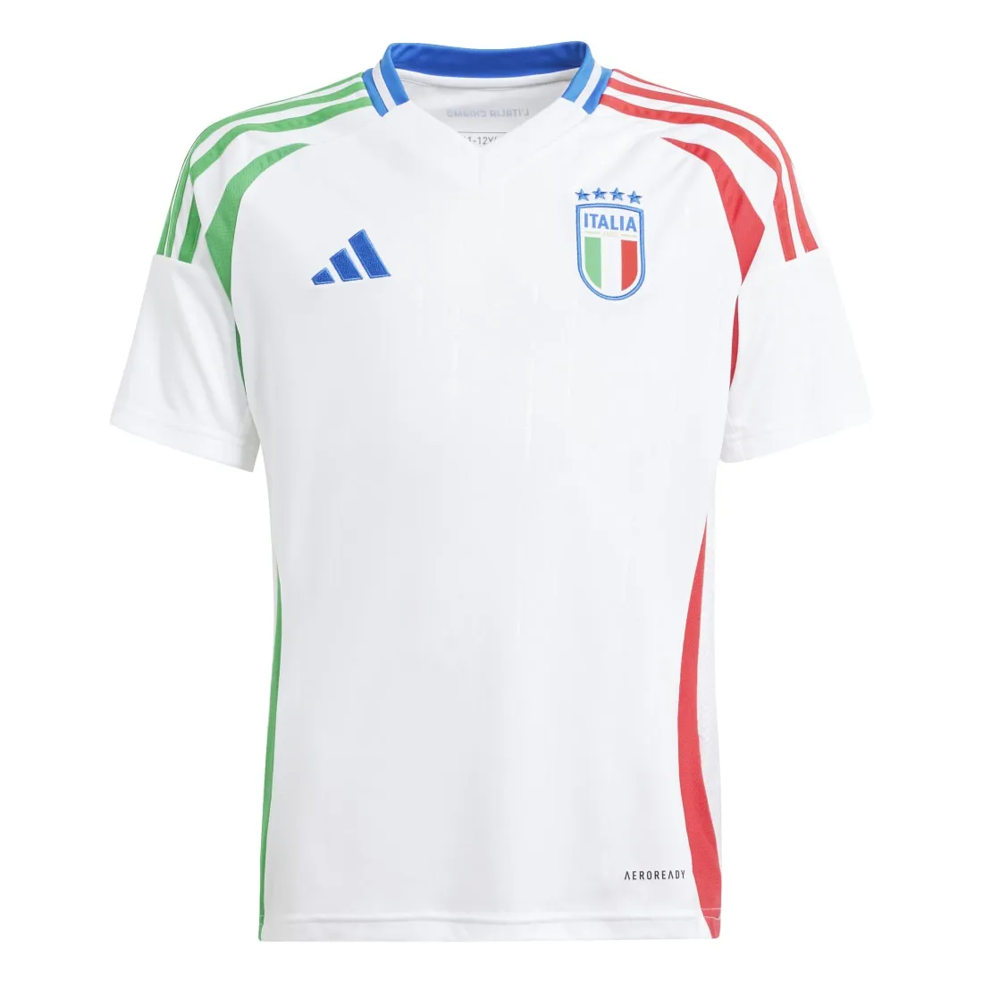 Italy 2024 Adidas Away Junior Jersey  White