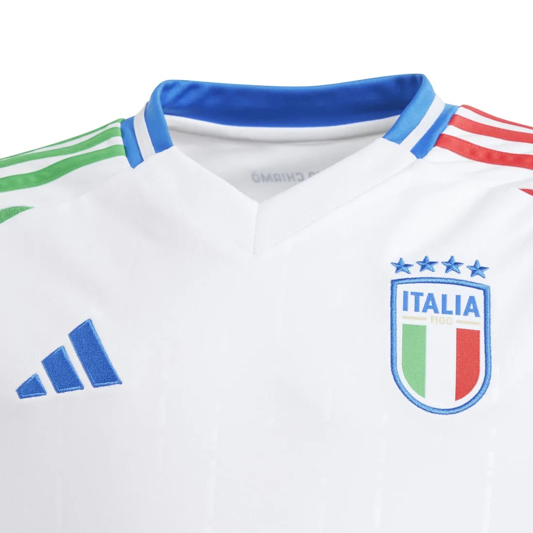 Italy 2024 Adidas Away Junior Jersey  White