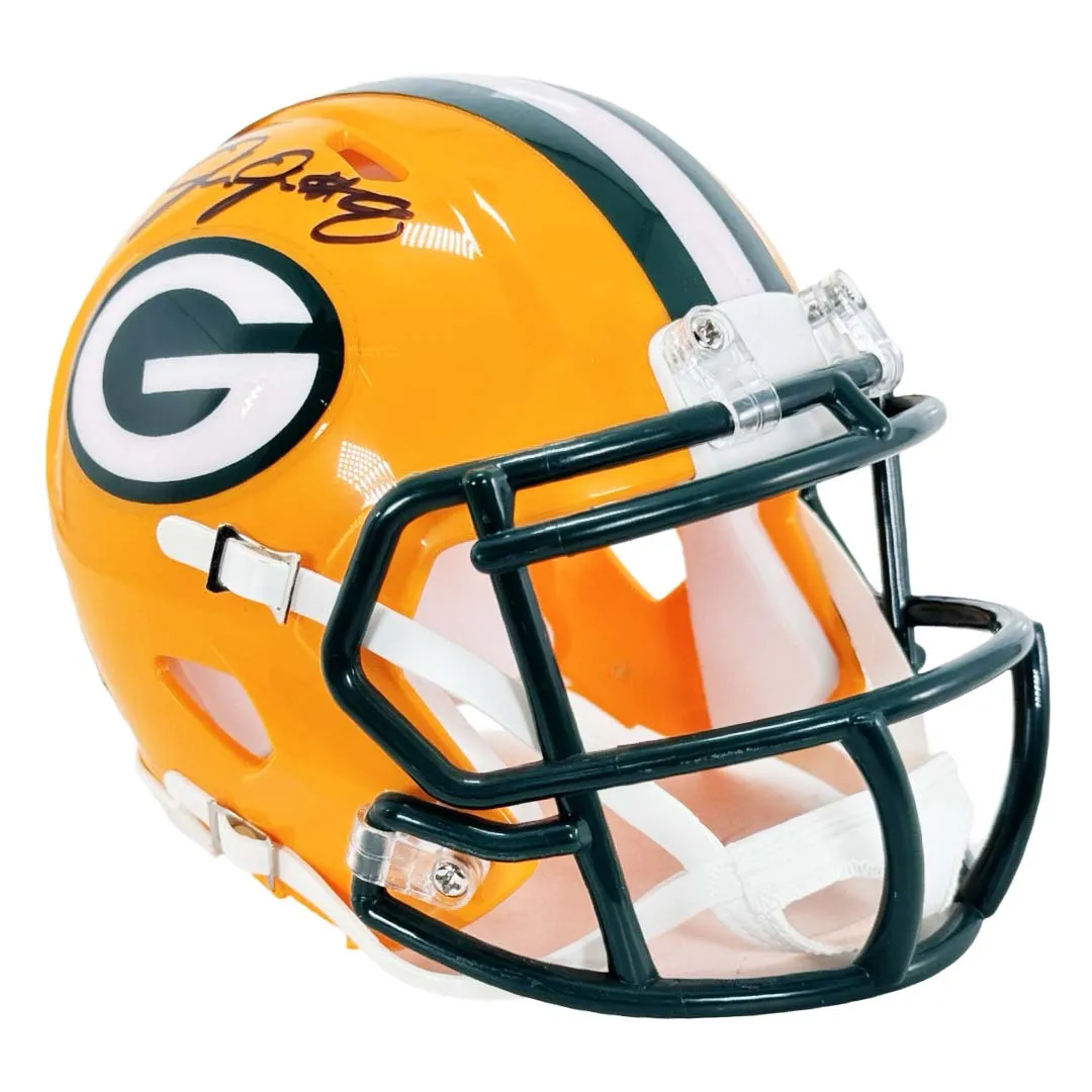 Josh Jacobs Signed Green Bay Packers Speed Mini Football Helmet (Beckett)