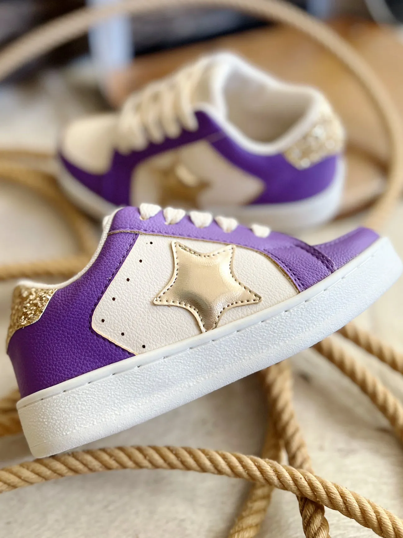 Kids Purple Gameday Sneakers