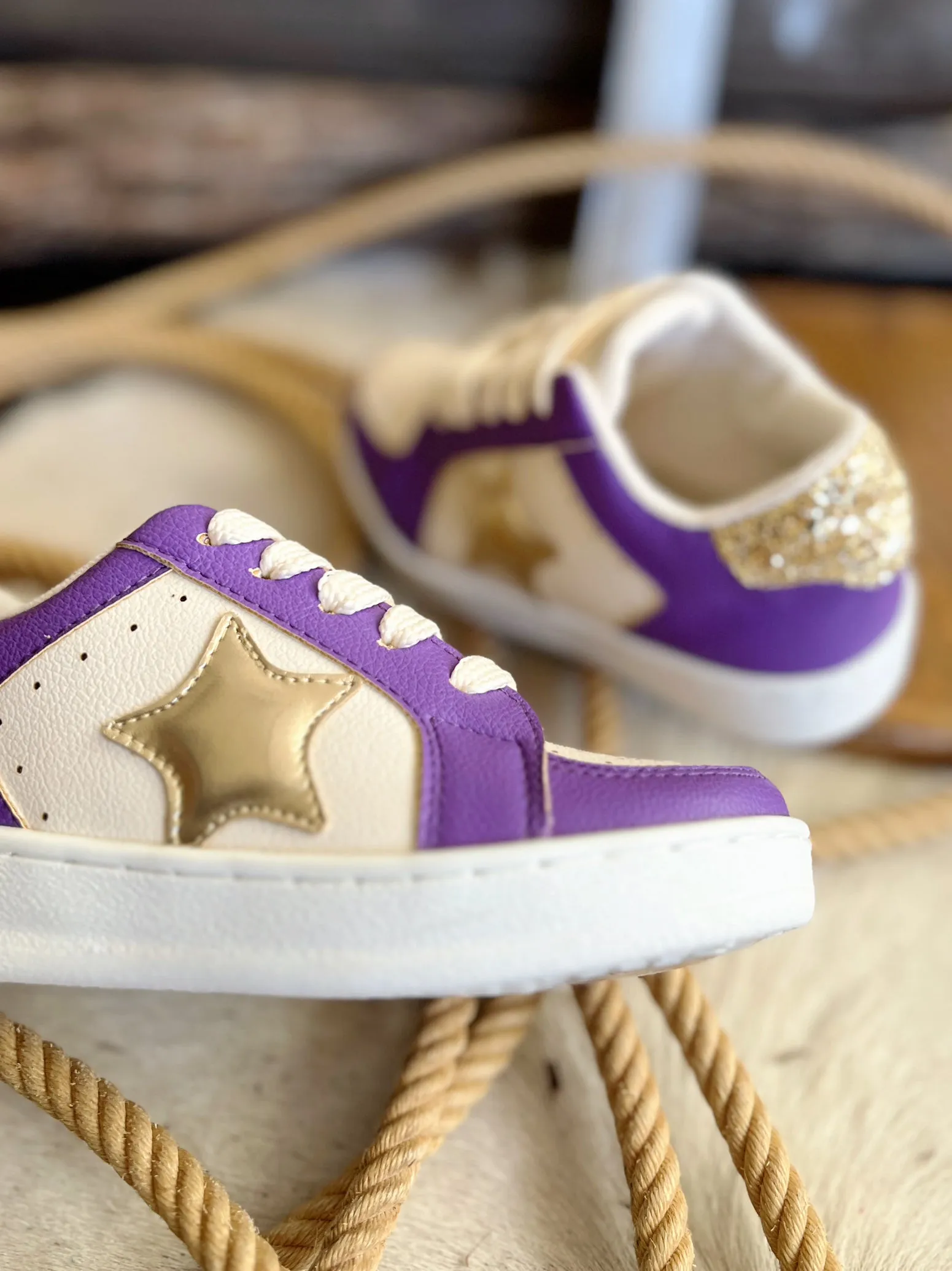 Kids Purple Gameday Sneakers