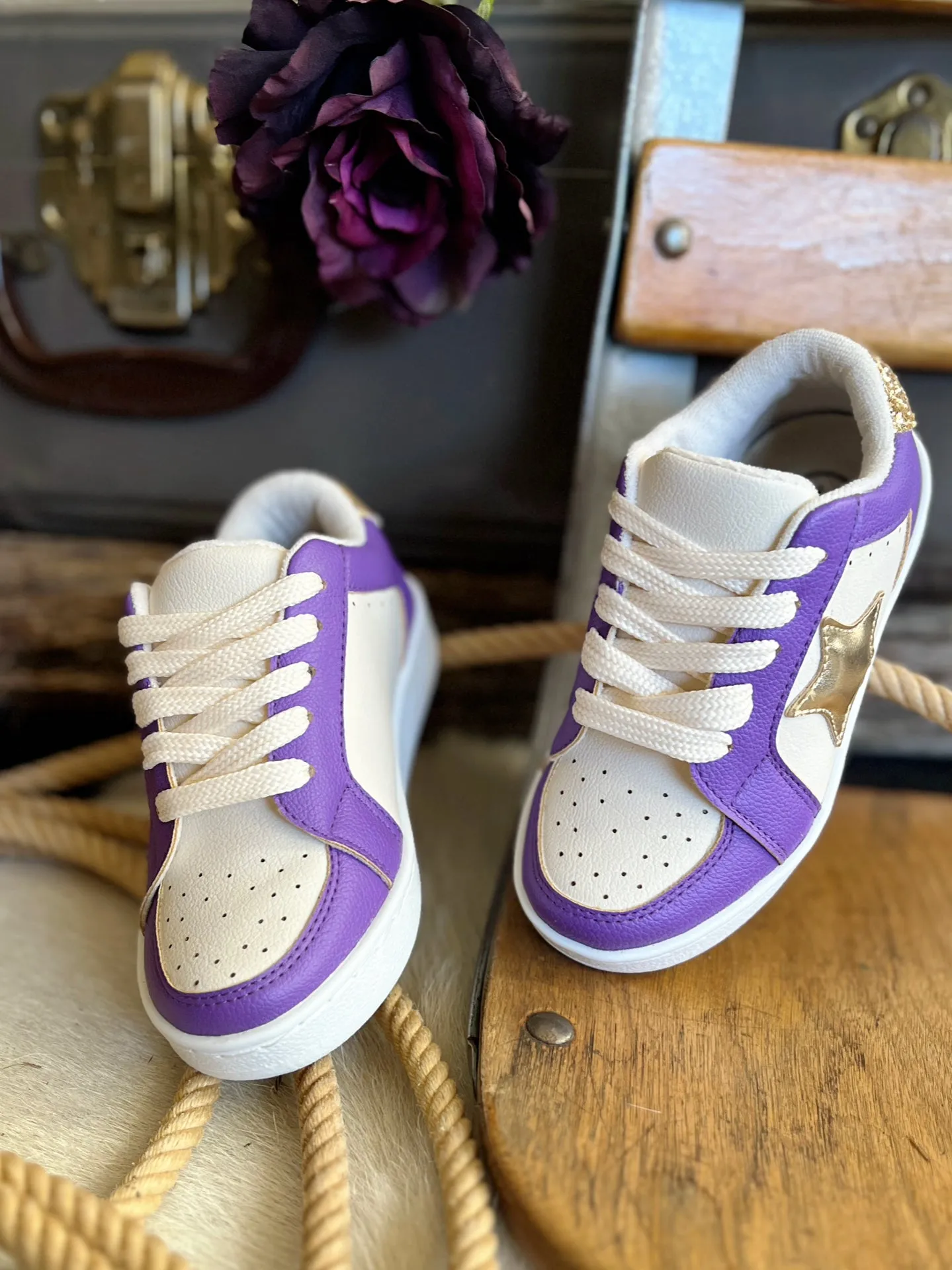 Kids Purple Gameday Sneakers