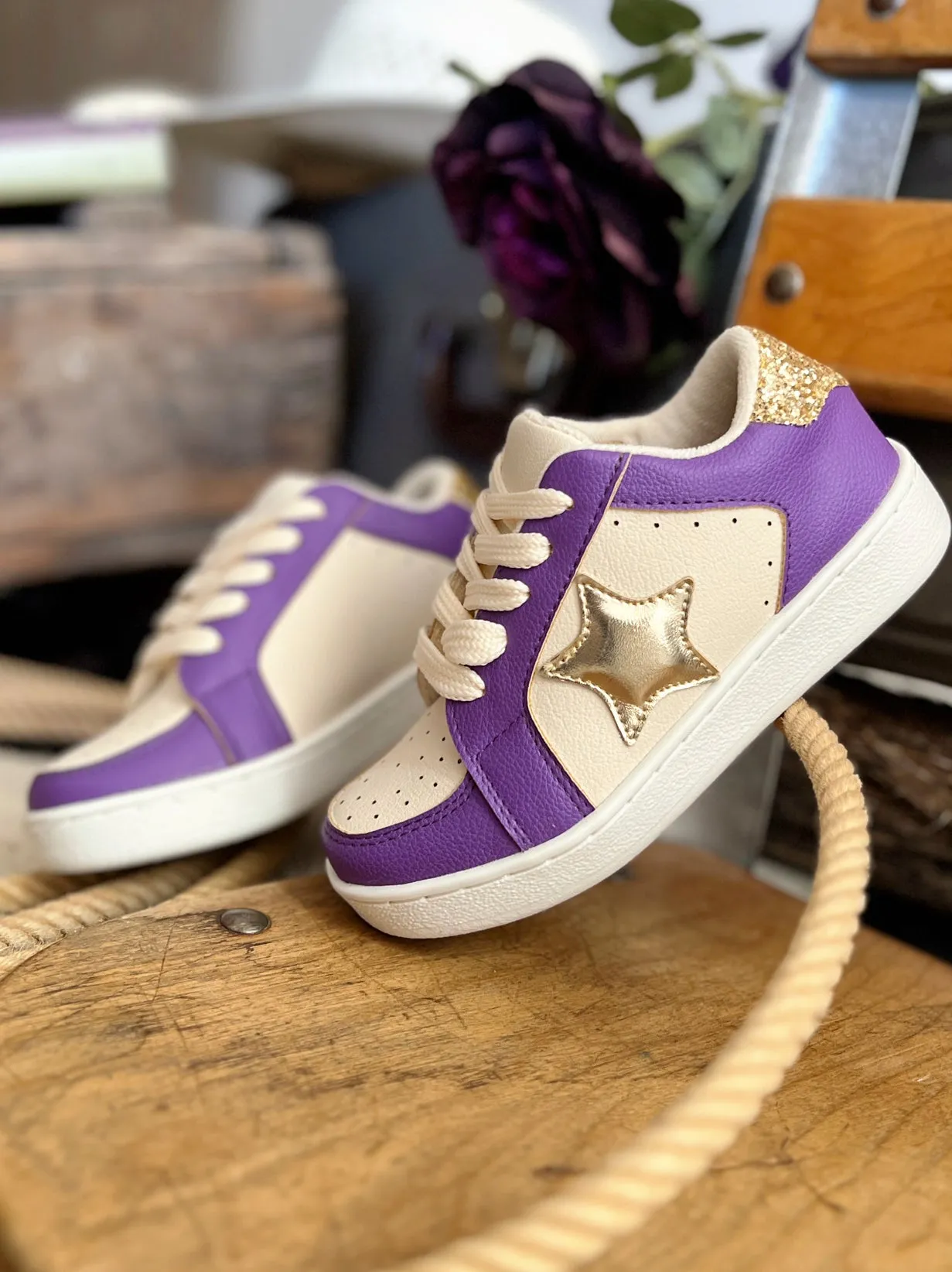 Kids Purple Gameday Sneakers