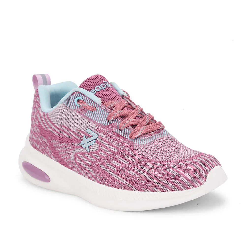 Leap7x By Liberty Women WEST-1 Peach Sports Lacing Shoes