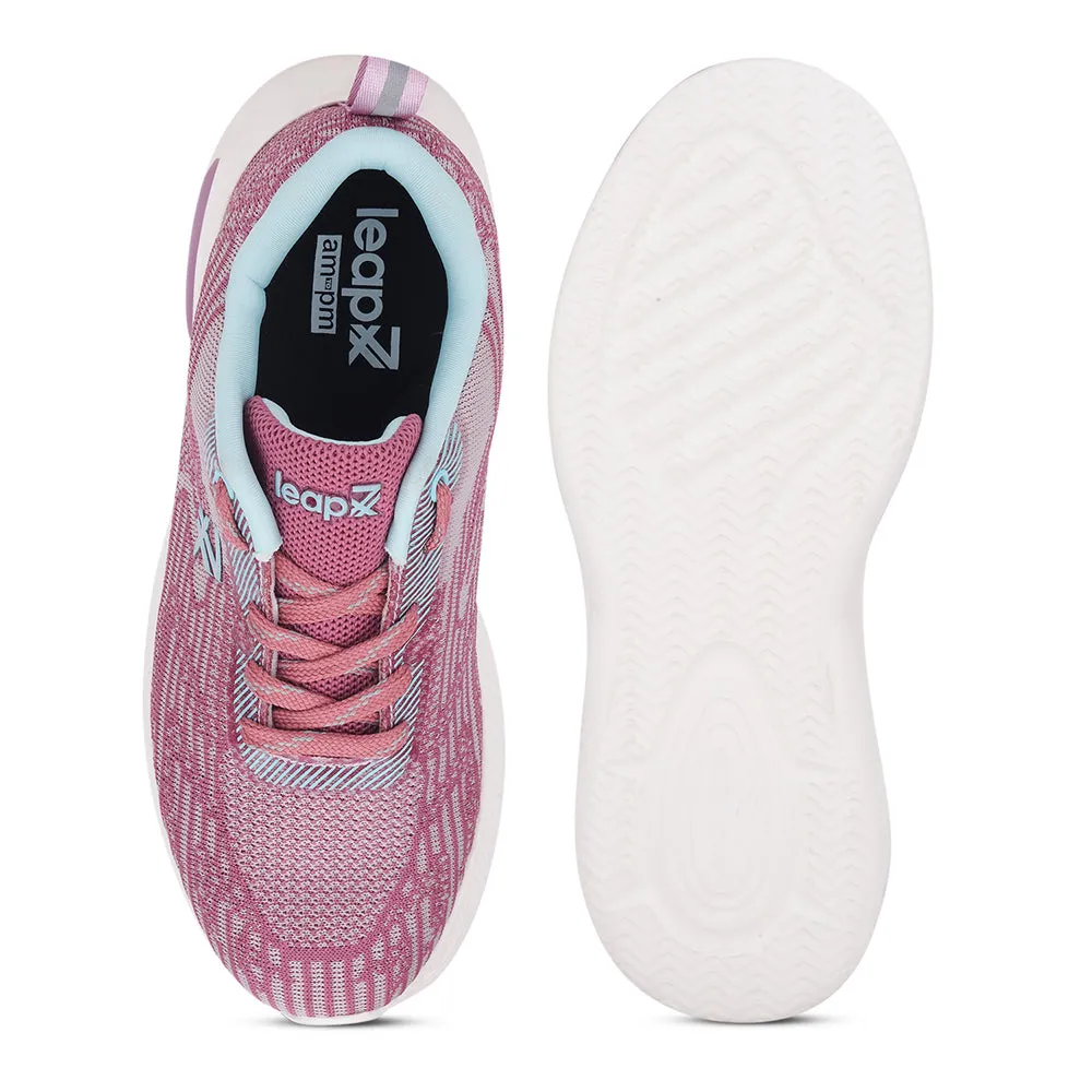 Leap7x By Liberty Women WEST-1 Peach Sports Lacing Shoes