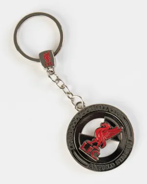 LFC Liverbird Spinner Keyring MULTI