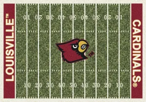 Louisville Cardinals Milliken Football Home Field Novelty Area Rug