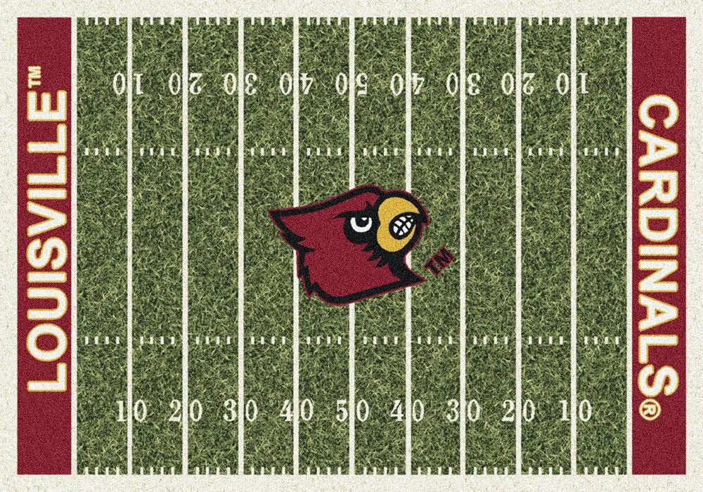 Louisville Cardinals Milliken Football Home Field Novelty Area Rug