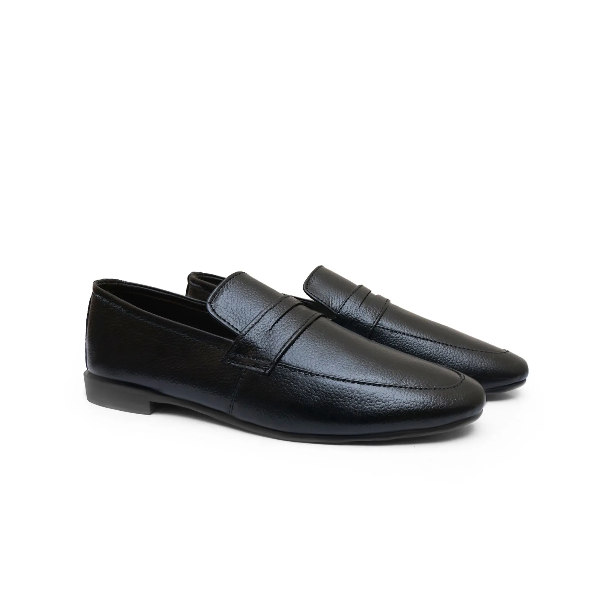 LS Pure Leather Handmade Mild Black Formal Shoes LS-0821