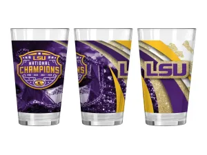 LSU Tigers 2019-2020 CFP National Champions Boelter Brands Sublimated Pint Glass