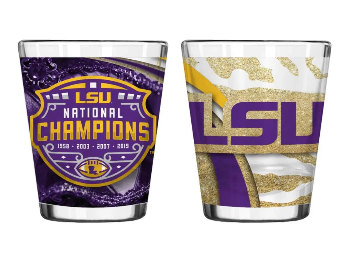 LSU Tigers 2019-2020 CFP National Champions Boelter Brands Sublimated Shot Glass