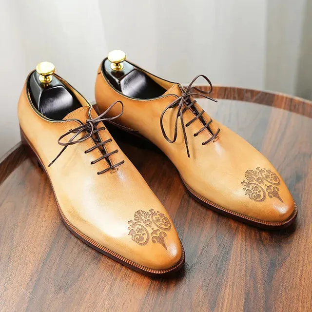 Luxury Royal Embossed Genuine Leather Shoes