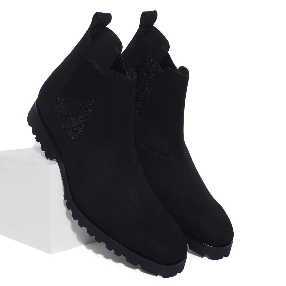 Marcos Featherlite - Black Suede Chelsea Boots