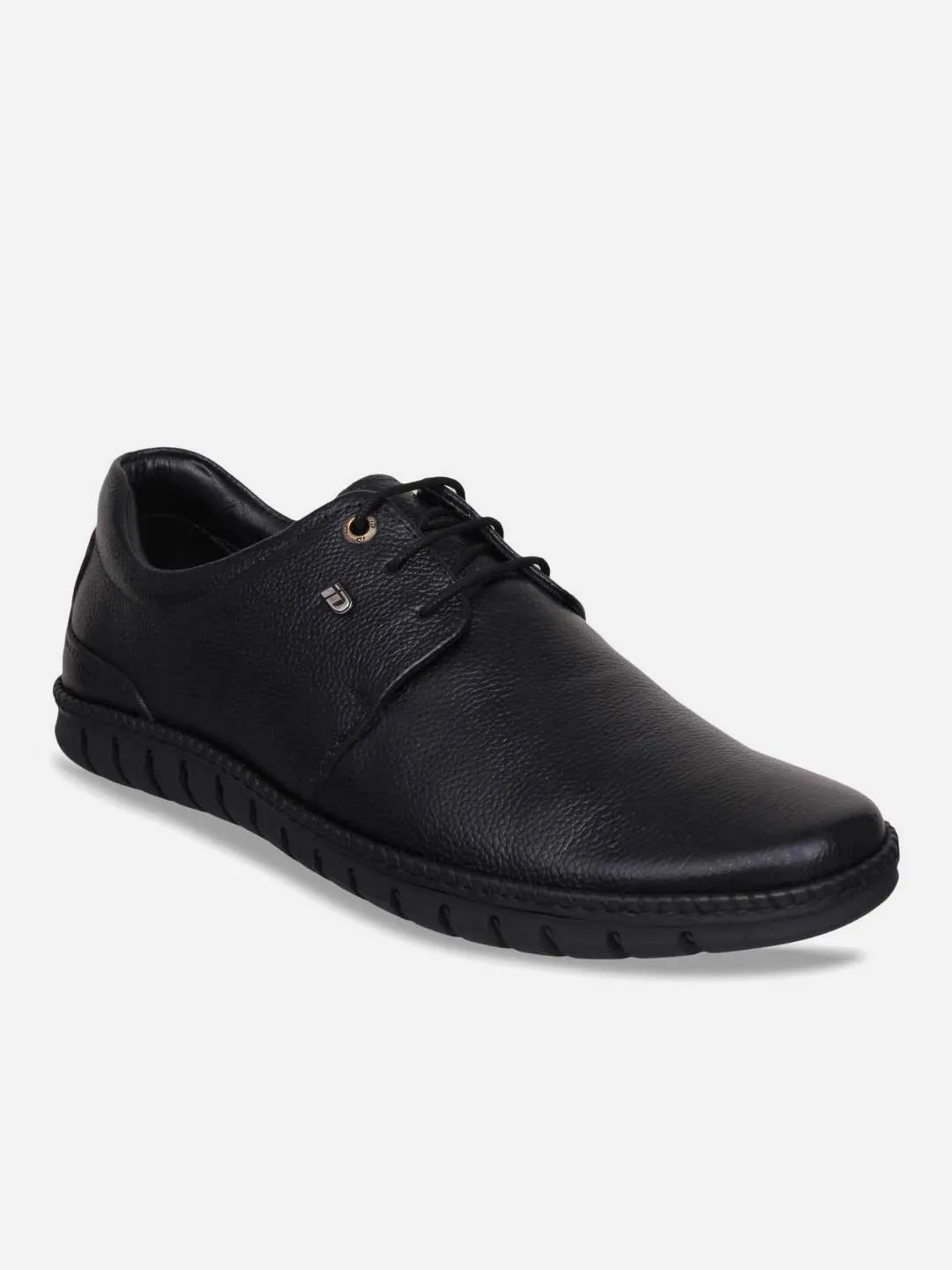 Men's Black Comfort Fit Semi Formal Lace Up (ID2072)