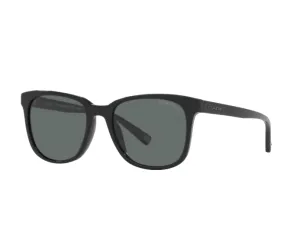 Mens Coach Polarised Sunglasses Hc8313u Black/ Dark Grey Sunnies