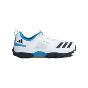 Men's Cricup 23 Cricket Shoe (Cloud White/Core Black/Pulse Blue)