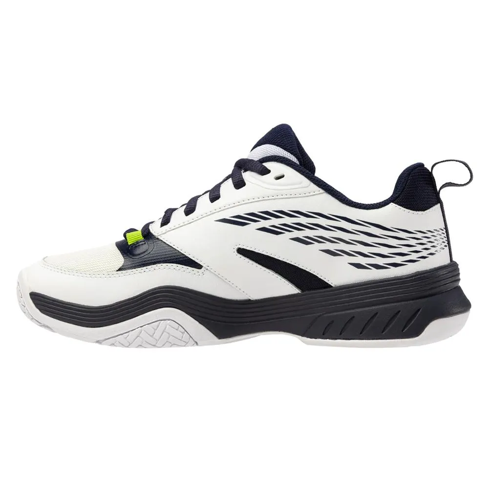 Men's Speedex Tennis Shoes White and Gray Violet