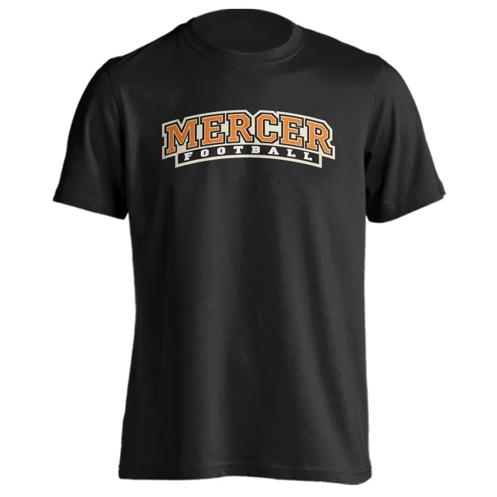 Mercer University Bears MU Football Classic Arch Text Tee Short Sleeve T-Shirt