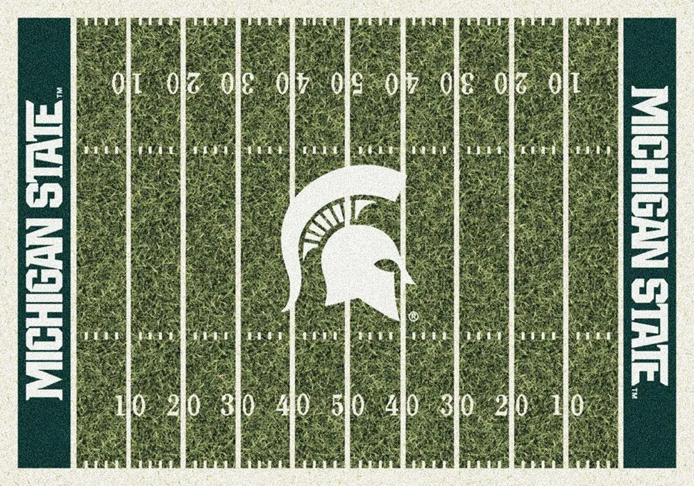 Michigan State Spartans Milliken Football Home Field Novelty Area Rug