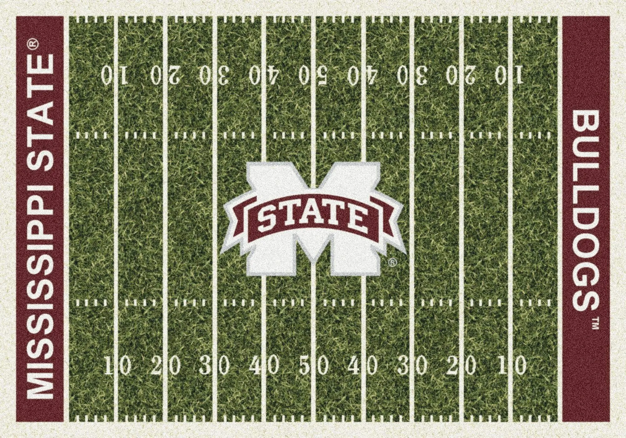 Mississippi State Bulldogs Milliken Football Home Field Novelty Area Rug