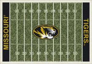 Missouri Tigers Milliken Football Home Field Novelty Area Rug