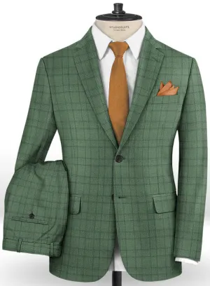 Napolean Corro Green Wool Suit