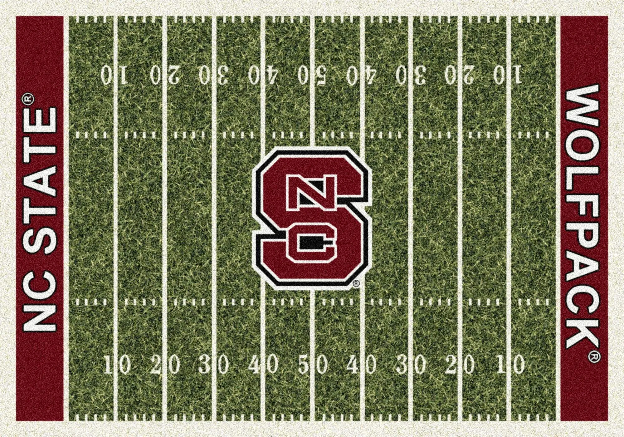 NC State Wolfpack Milliken Football Home Field Novelty Area Rug