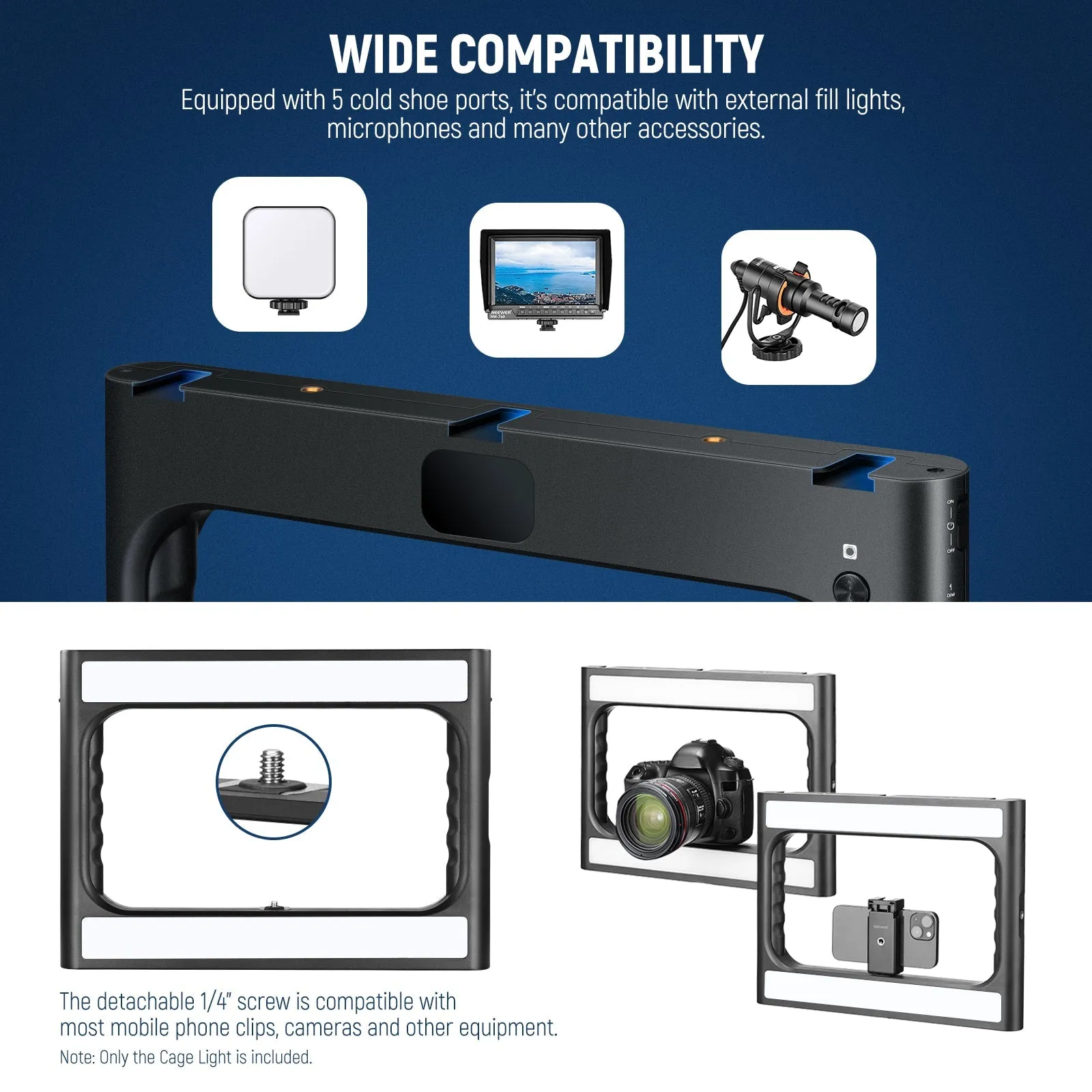 NEEWER A111 II Smartphone Video Rig with Light Kit