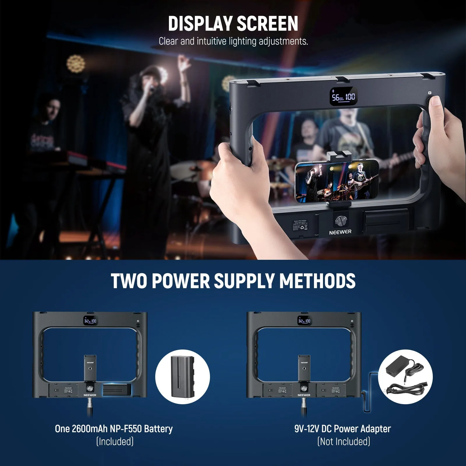 NEEWER A111 II Smartphone Video Rig with Light Kit