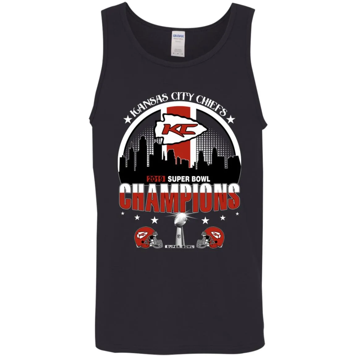 Nfl – Kansas City Chiefs 2019 Super Bowl Champions Football Men Cotton Tank