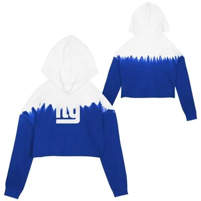 NFL New York Giants Girls' Crop Hooded Sweatshirt