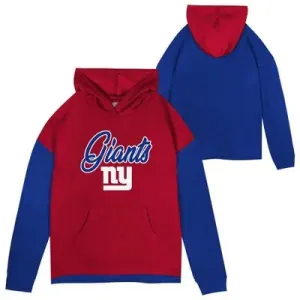 NFL New York Giants Girls' Fleece Hooded Sweatshirt