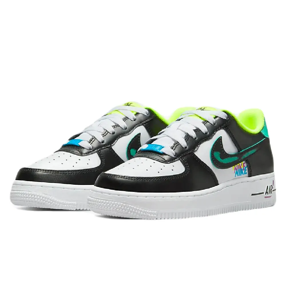 Nike Air Force 1 LV8 sneakers, white/black/green