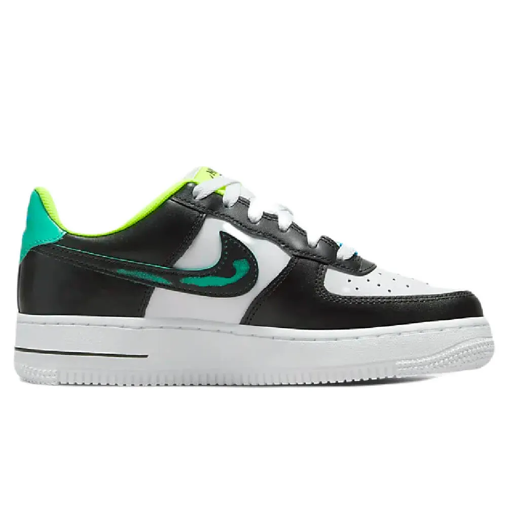 Nike Air Force 1 LV8 sneakers, white/black/green