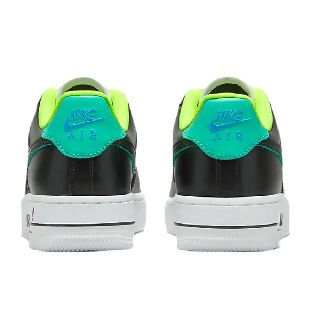 Nike Air Force 1 LV8 sneakers, white/black/green