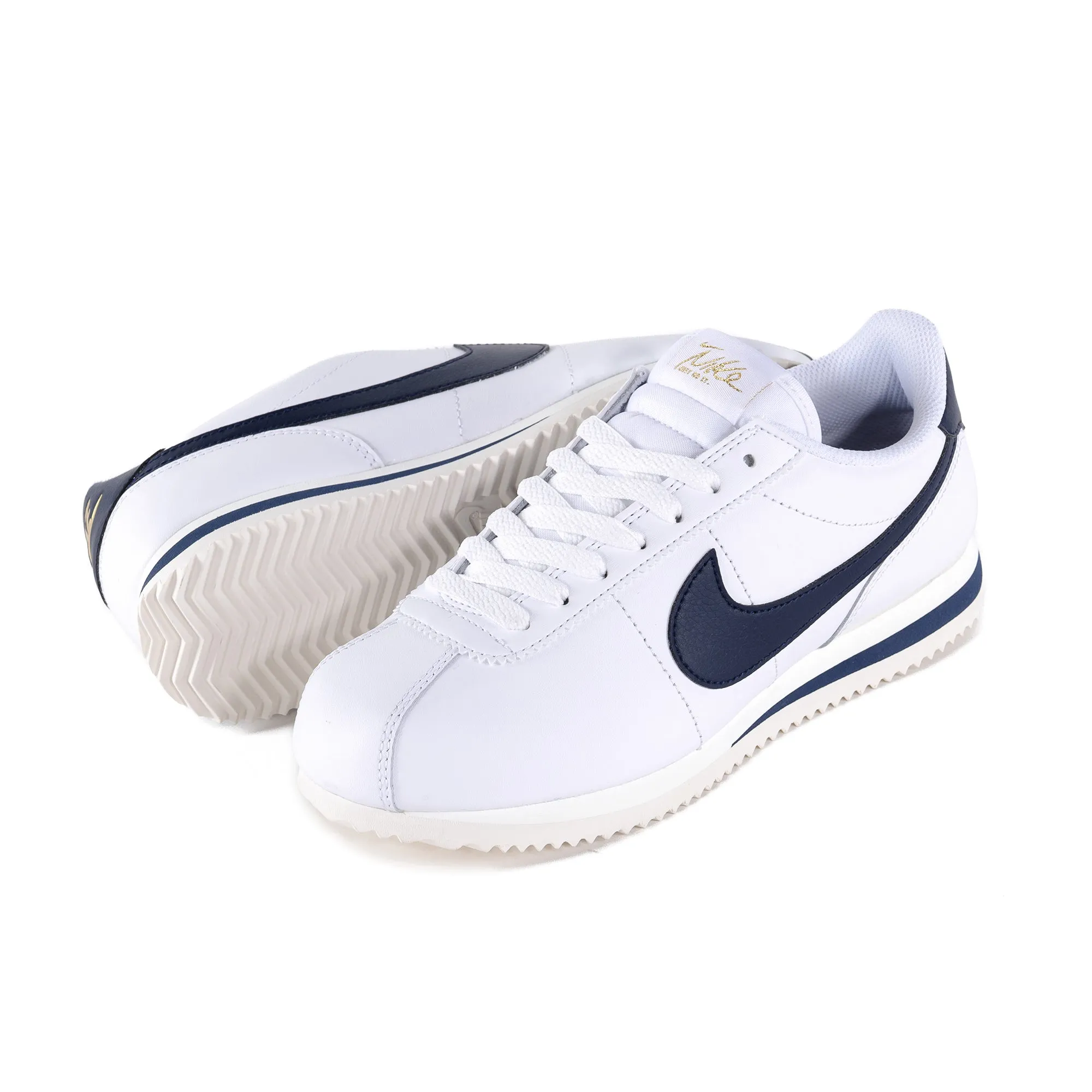 Nike Cortez Leather White/Obsidian/Sail/Metallic Gold HJ9343-100