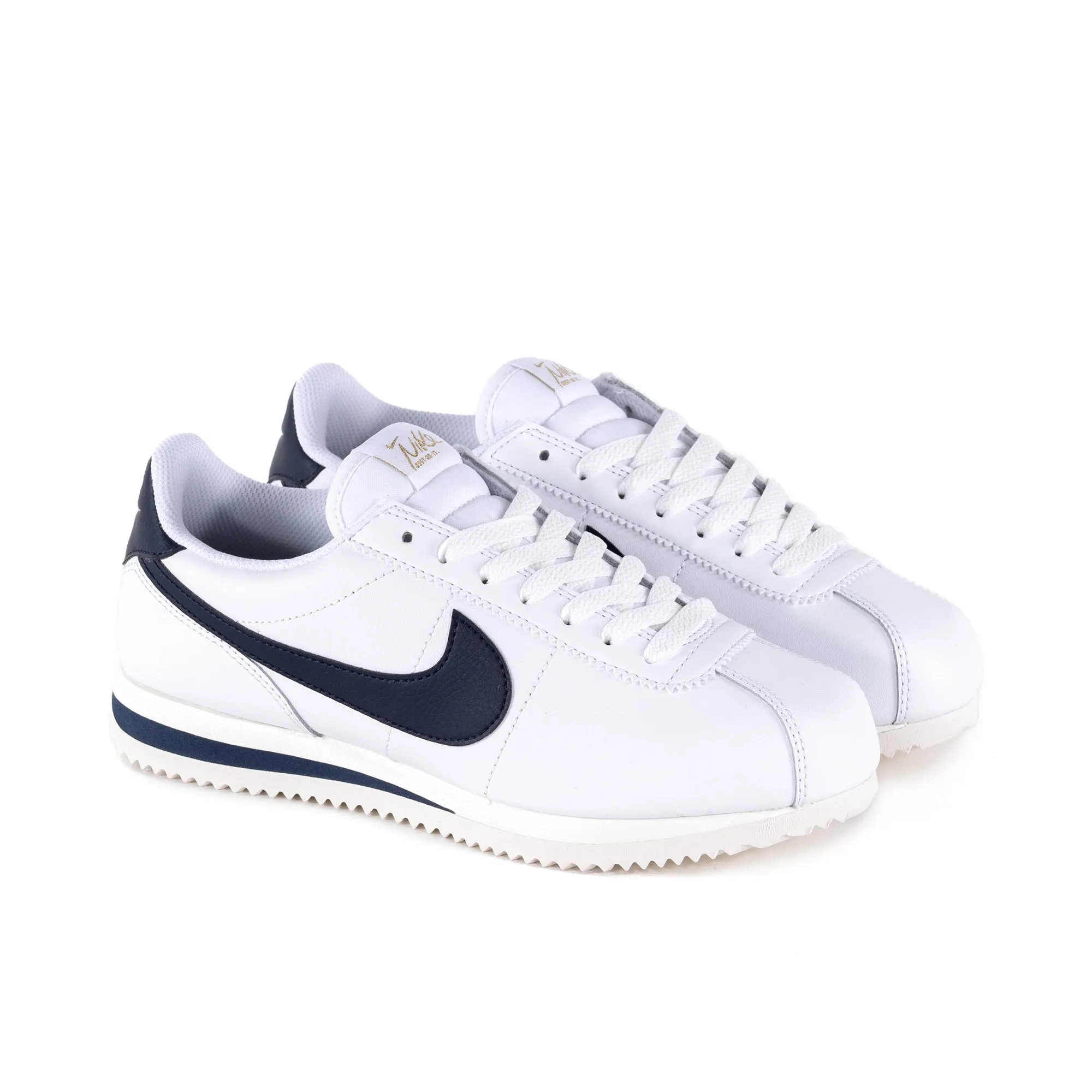 Nike Cortez Leather White/Obsidian/Sail/Metallic Gold HJ9343-100