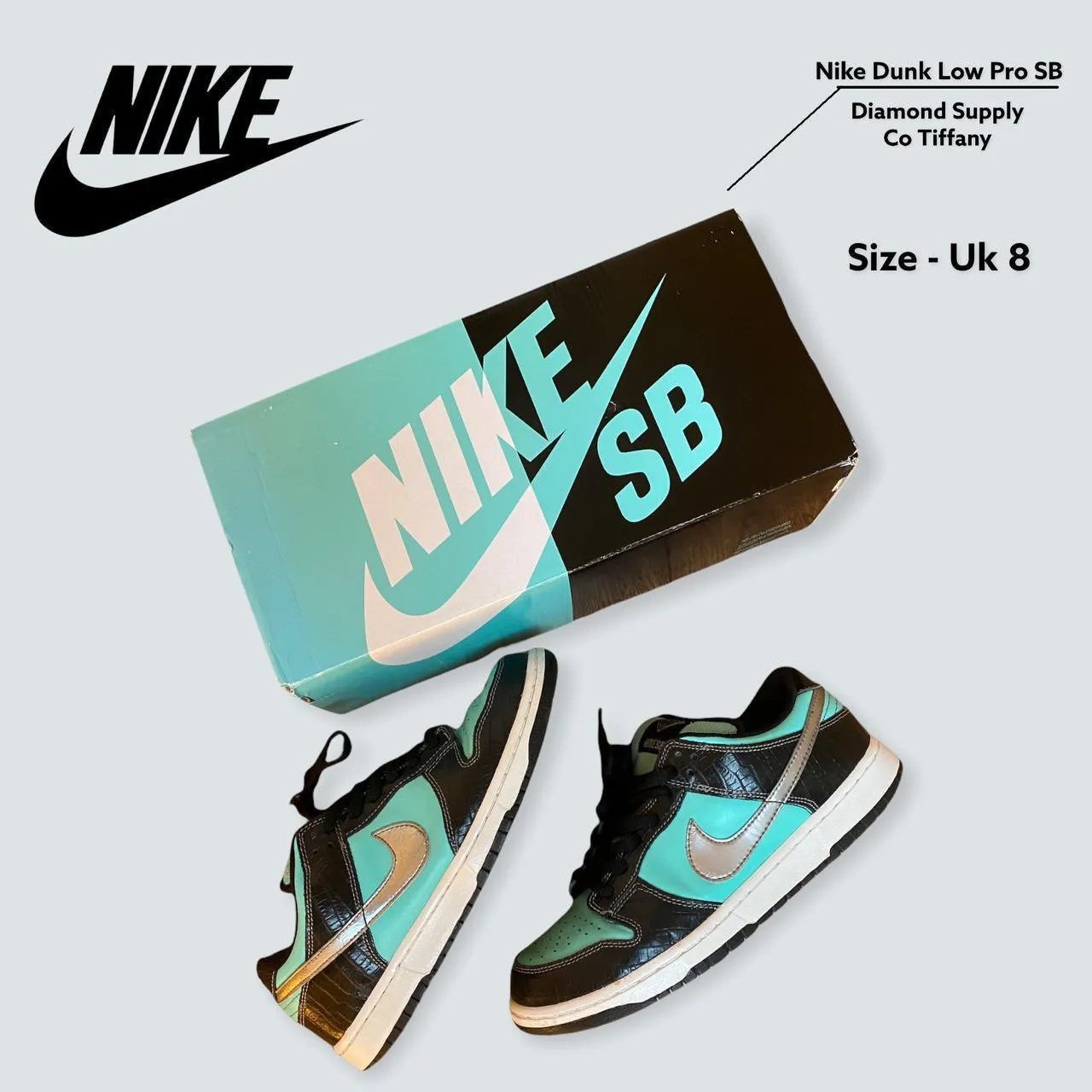 Nike Dunk Low SB Dimond Supply Co Tiffany uk 8