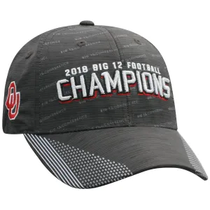 Oklahoma Sooners 2018 Big 12 College Football Champions Locker Room Hat Cap