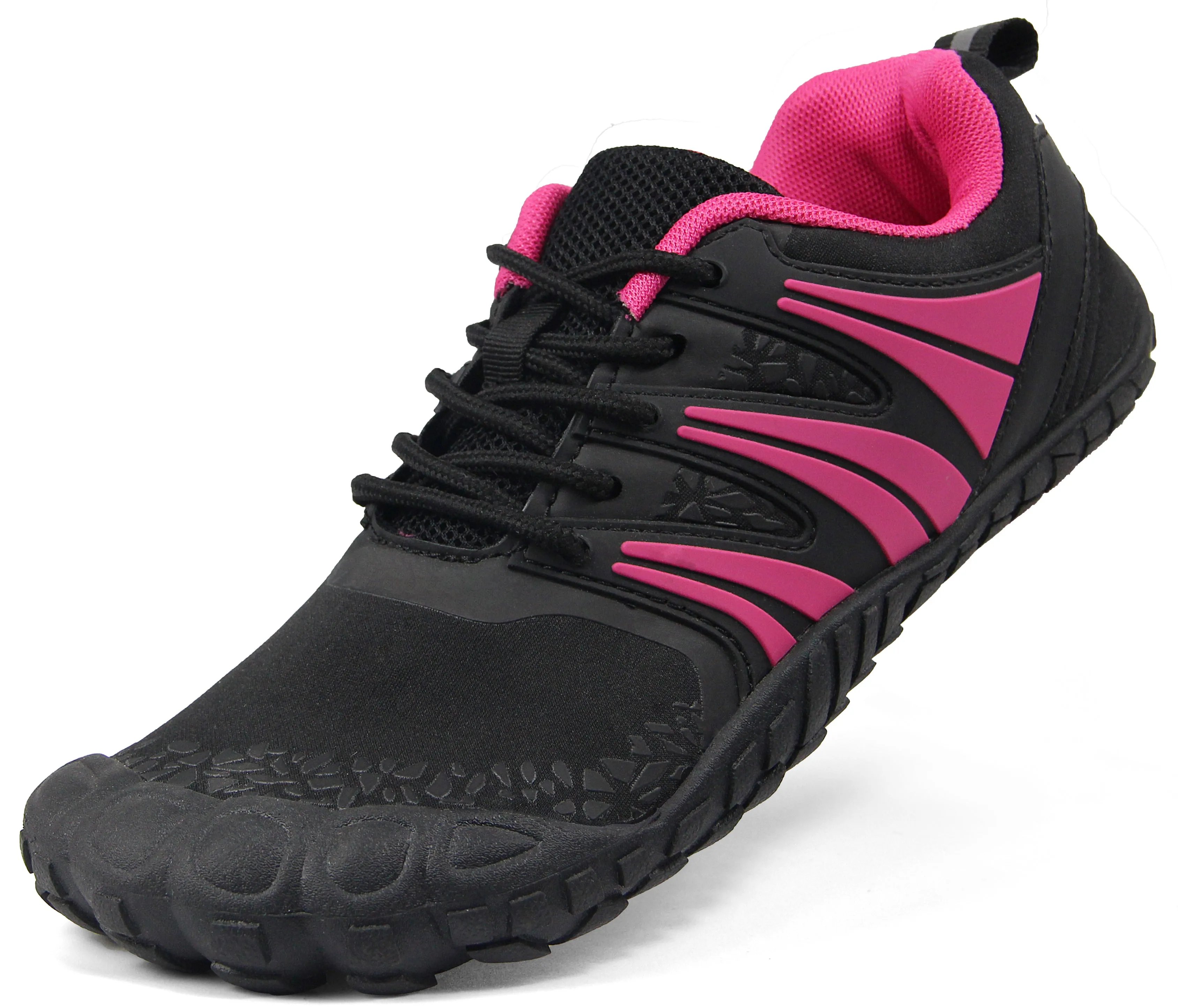 Oranginer Women's Minimalist Barefoot Shoes ZD1 - Black/Rose