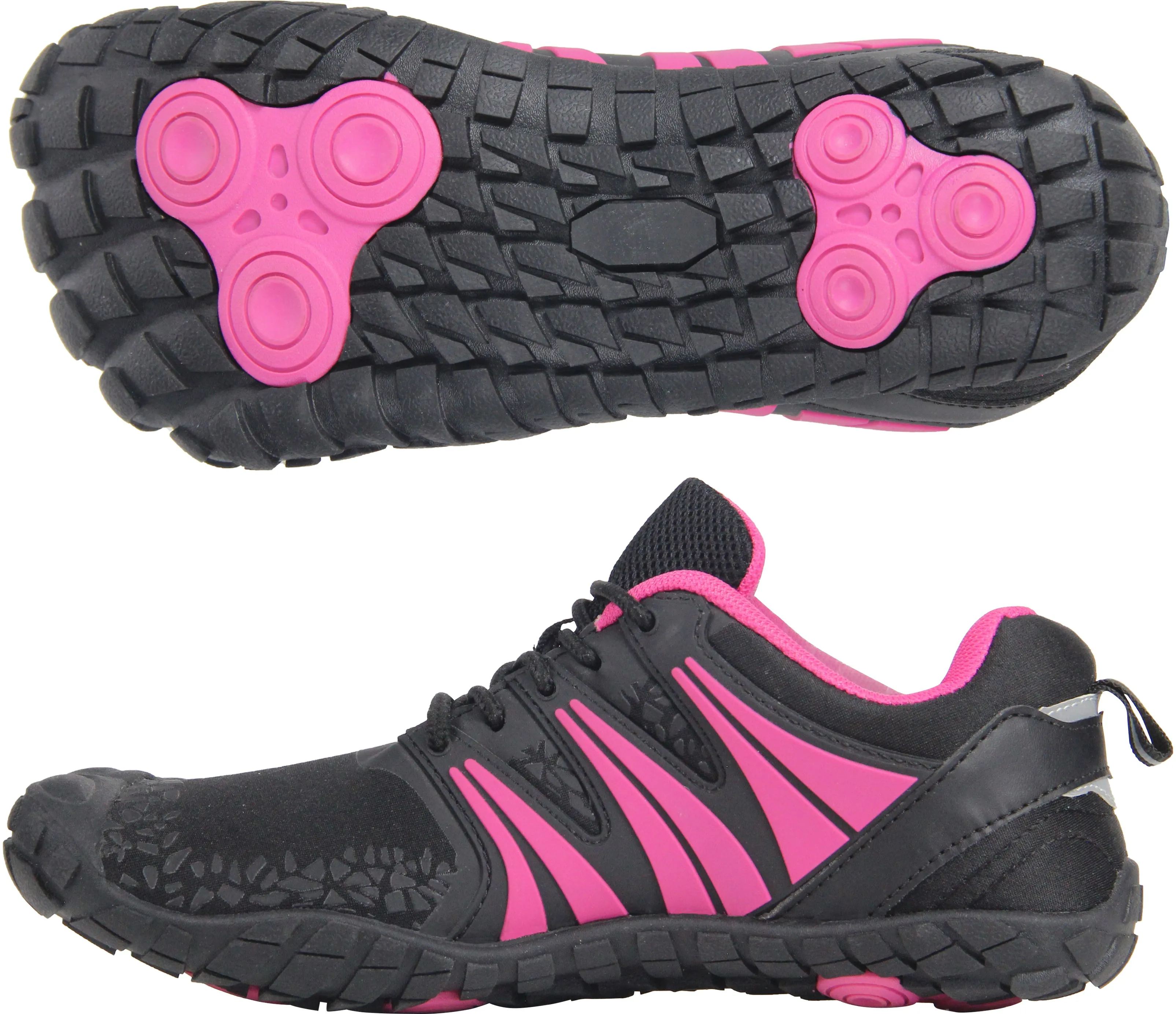 Oranginer Women's Minimalist Barefoot Shoes ZD1 - Black/Rose