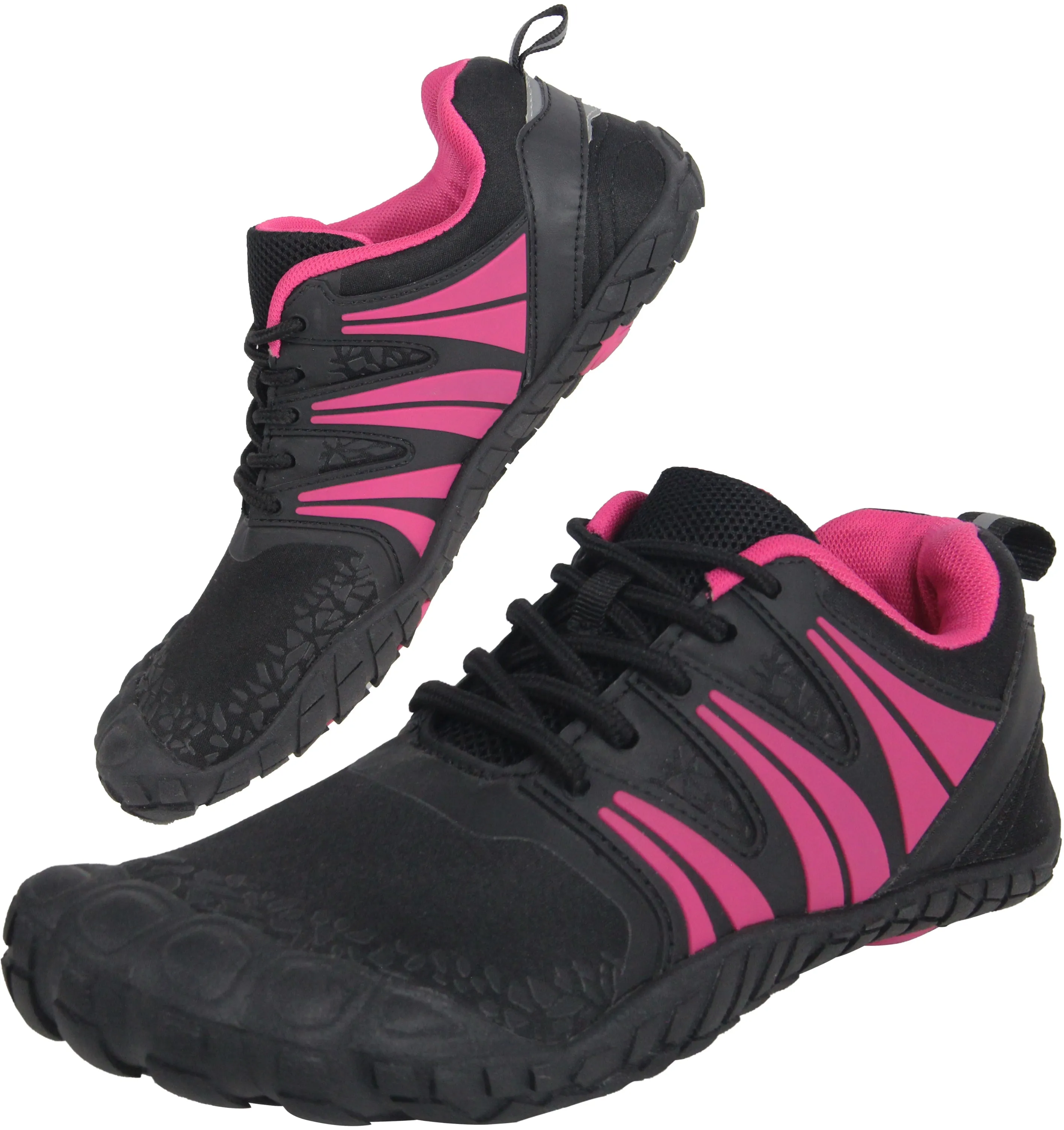 Oranginer Women's Minimalist Barefoot Shoes ZD1 - Black/Rose