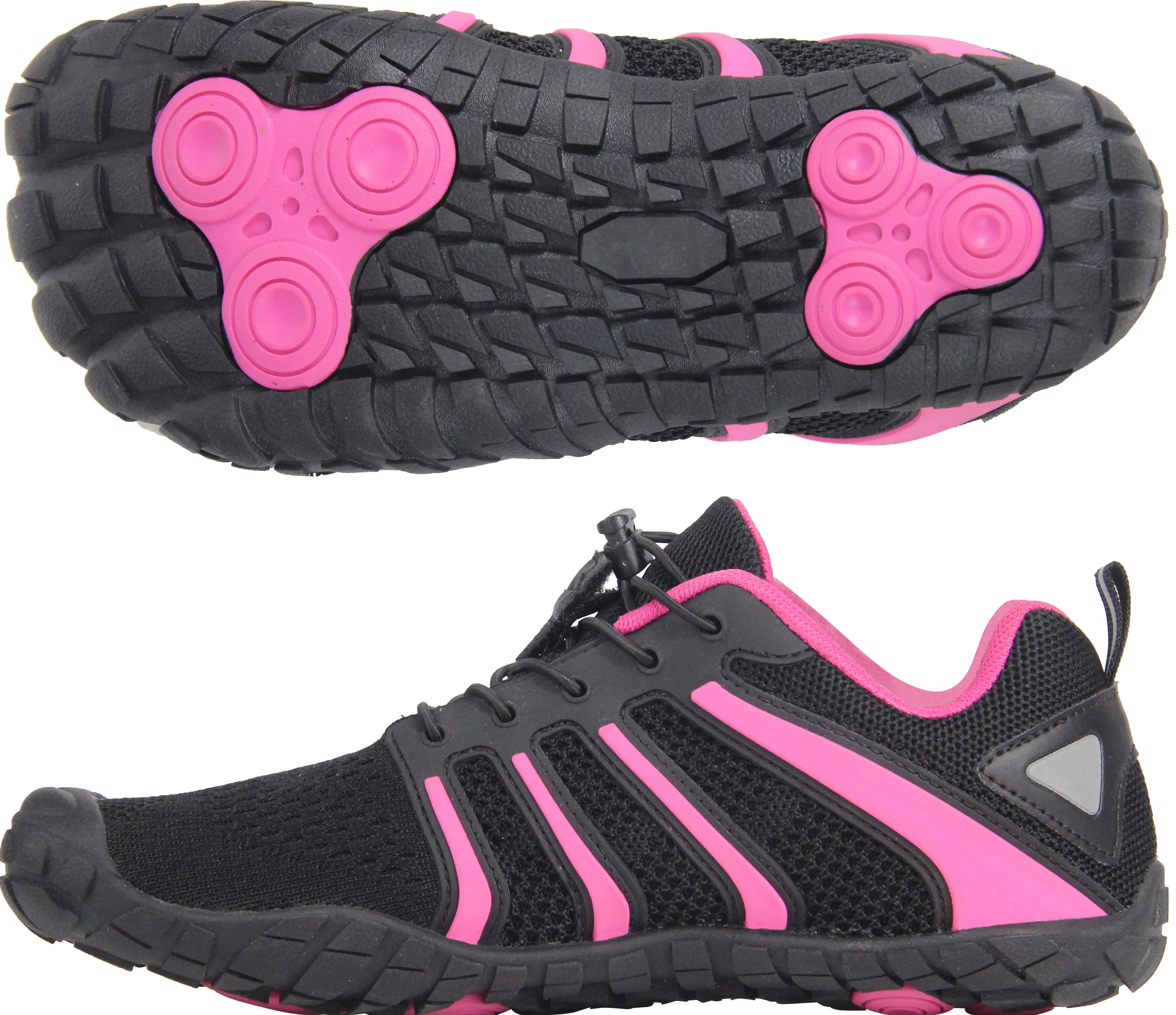 Oranginer Women's Minimalist Barefoot Shoes ZD2 - Black/Rose