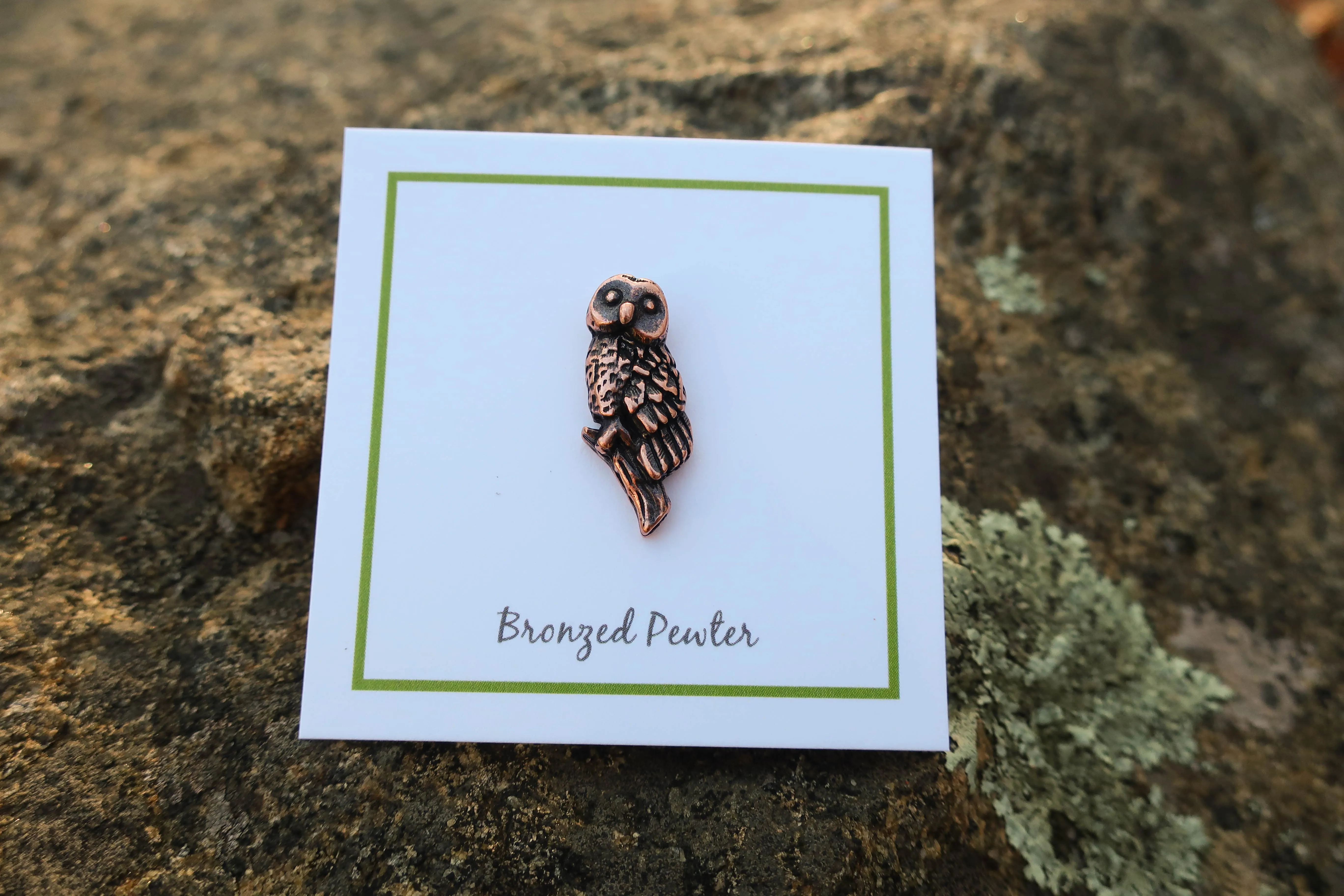 Owl Copper Lapel Pin