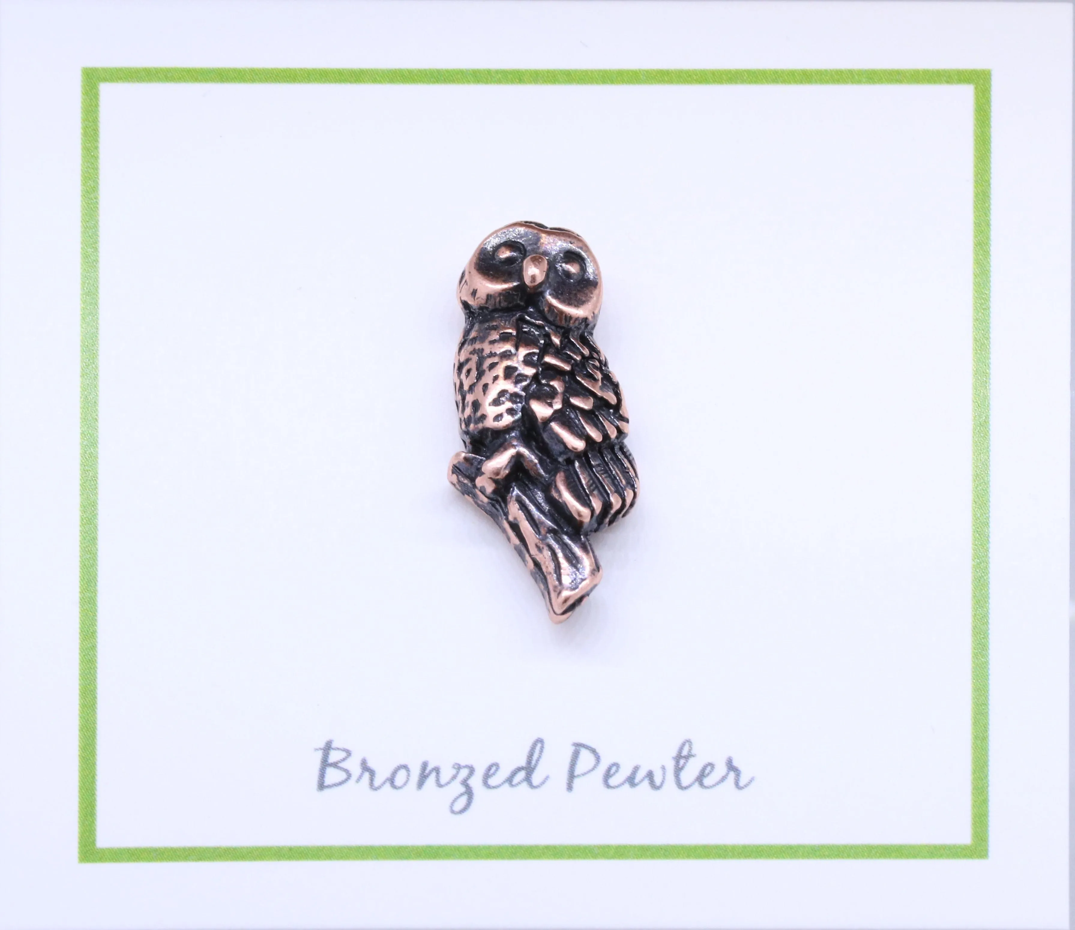 Owl Copper Lapel Pin