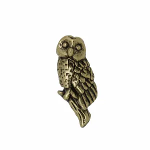 Owl Gold Lapel Pin