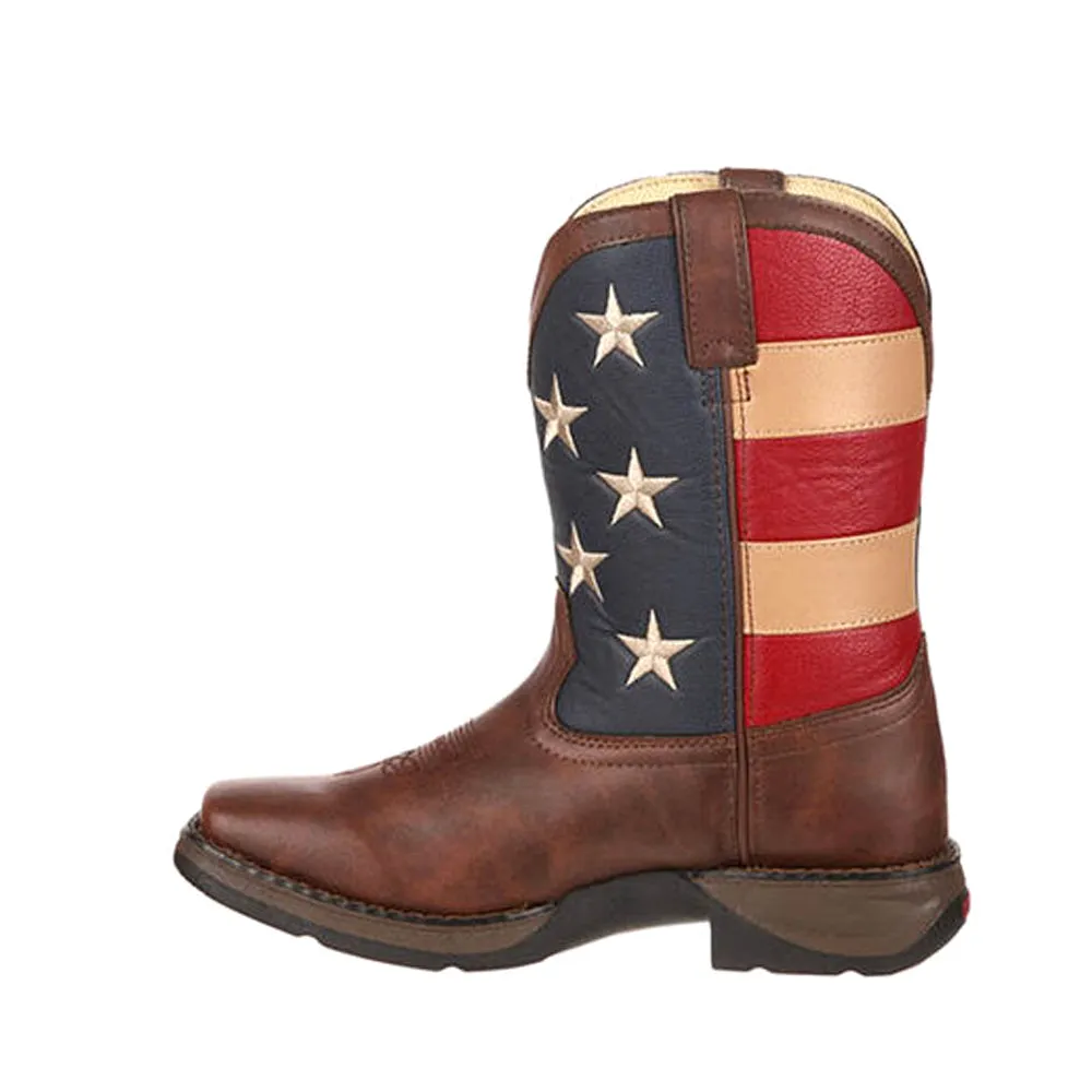 Patriotic Wellington Square Toe Boots (Little Kid-Big Kid)