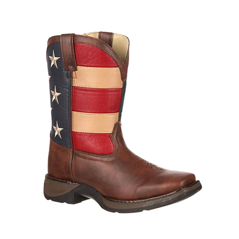 Patriotic Wellington Square Toe Boots (Little Kid-Big Kid)